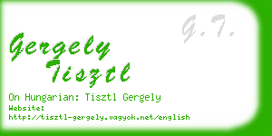 gergely tisztl business card